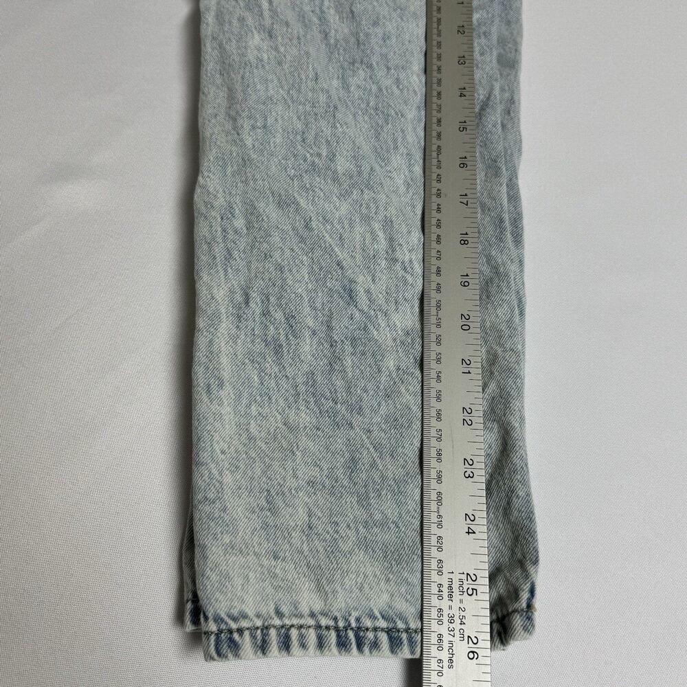 SO Paperbag Jeans Womens 0 24 Waist High Rise Mom Lightwash Ripped Destroyed - Picture 4 of 11